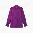 Violet Hua Luo Gambiered Canton Silk Shirt - 堇紫花蘿香雲紗襯衫