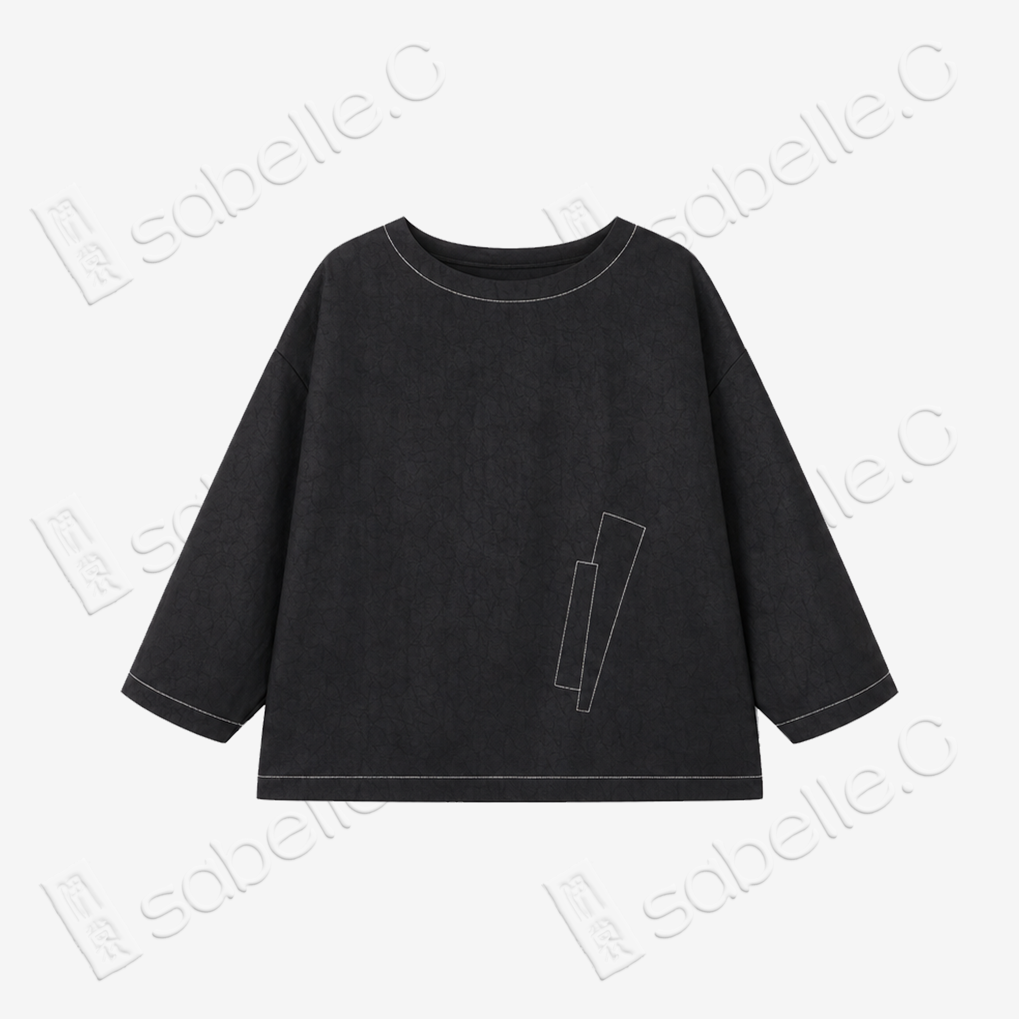 Gambiered Canton Silk Blouse - 香雲紗上衣