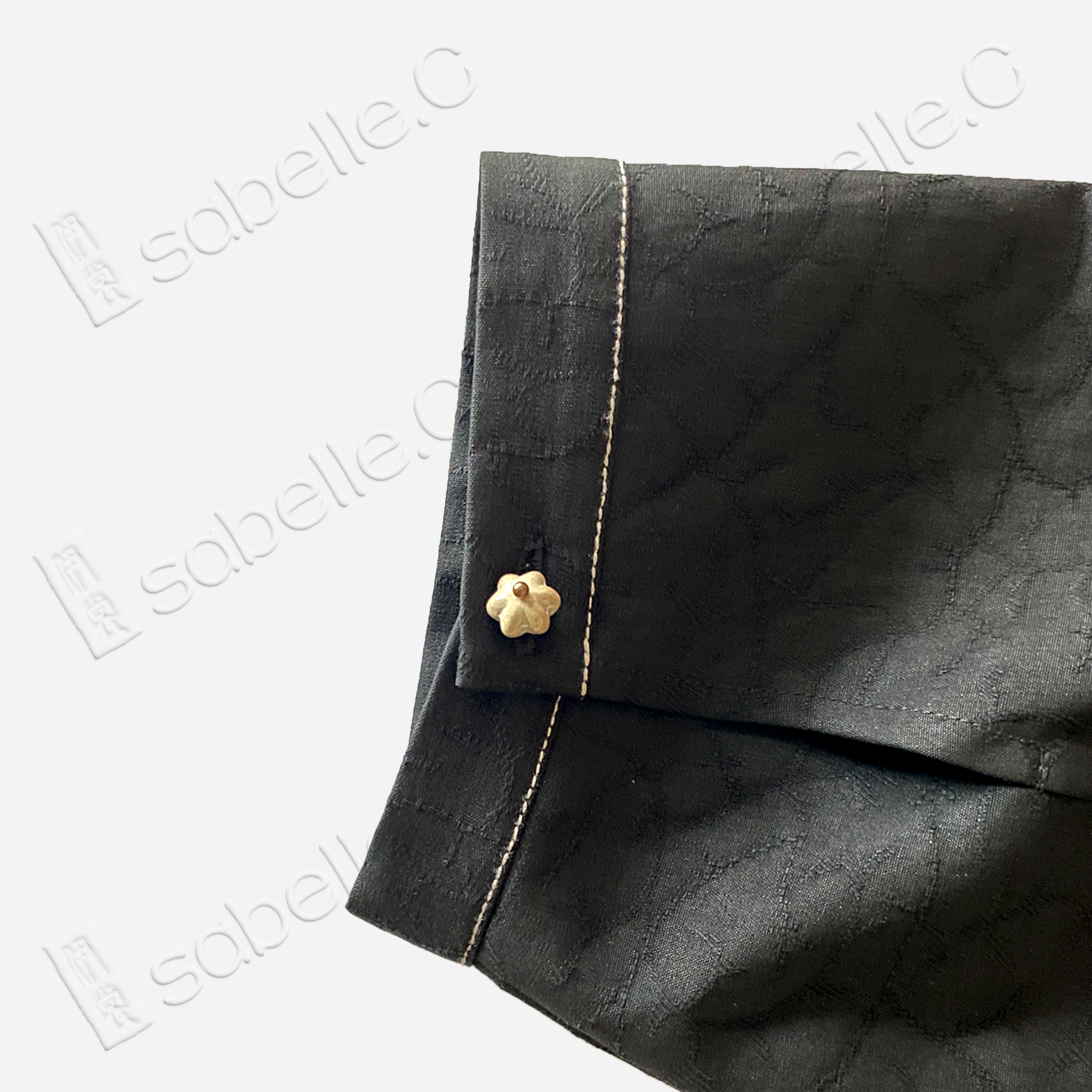 Gambiered Canton Silk Blouse - 香雲紗上衣