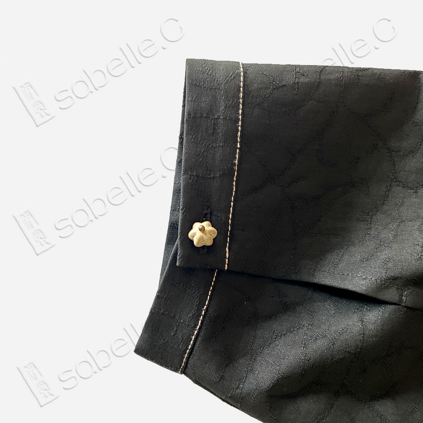 Gambiered Canton Silk Blouse - 香雲紗上衣
