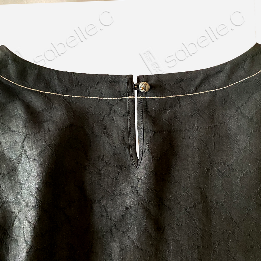 Gambiered Canton Silk Blouse - 香雲紗上衣