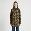 Gambiered Canton Silk Shirt - 「秋塘荷跡」香雲紗長襯衫