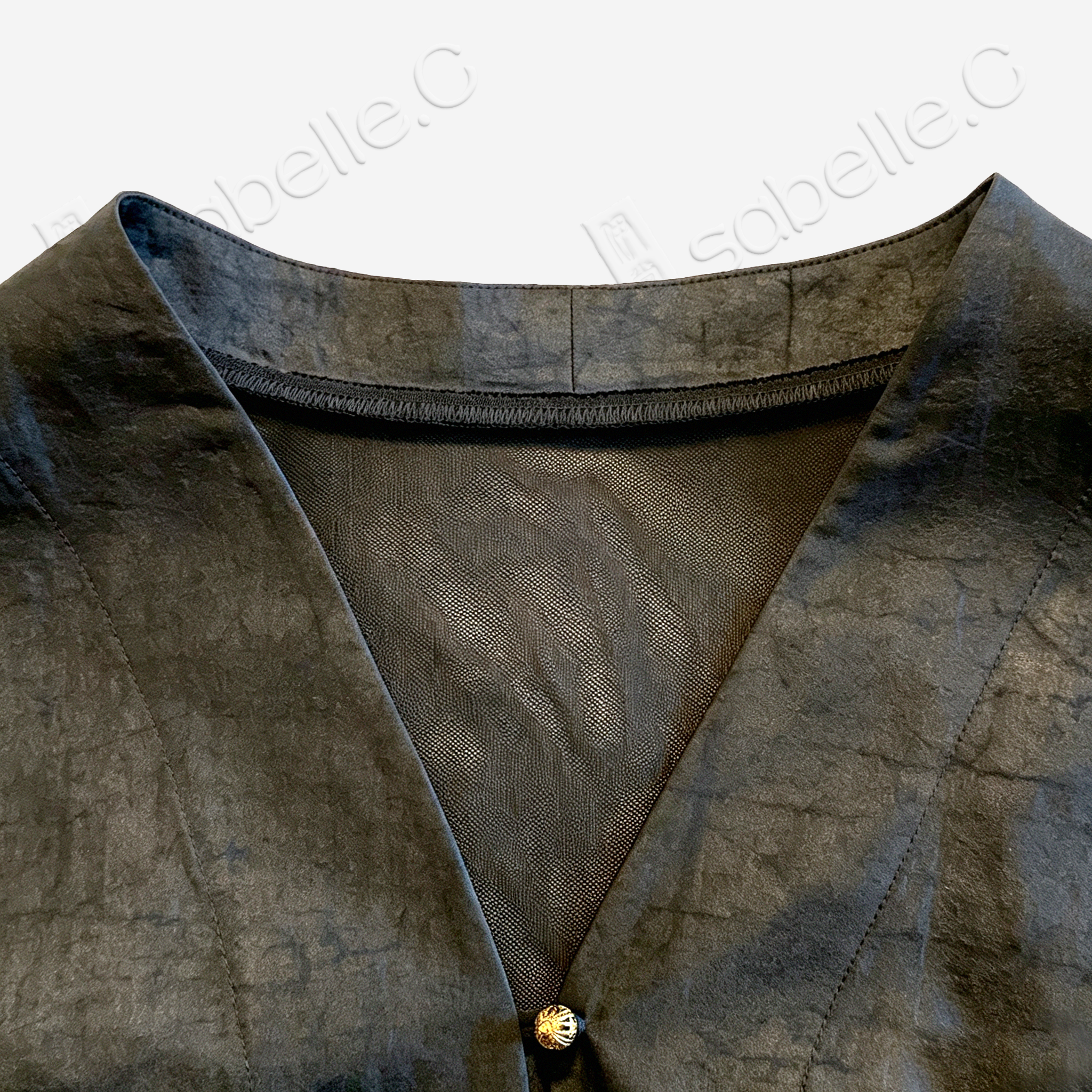 Gambiered Canton Silk Set - 龜裂紋香雲紗套裝