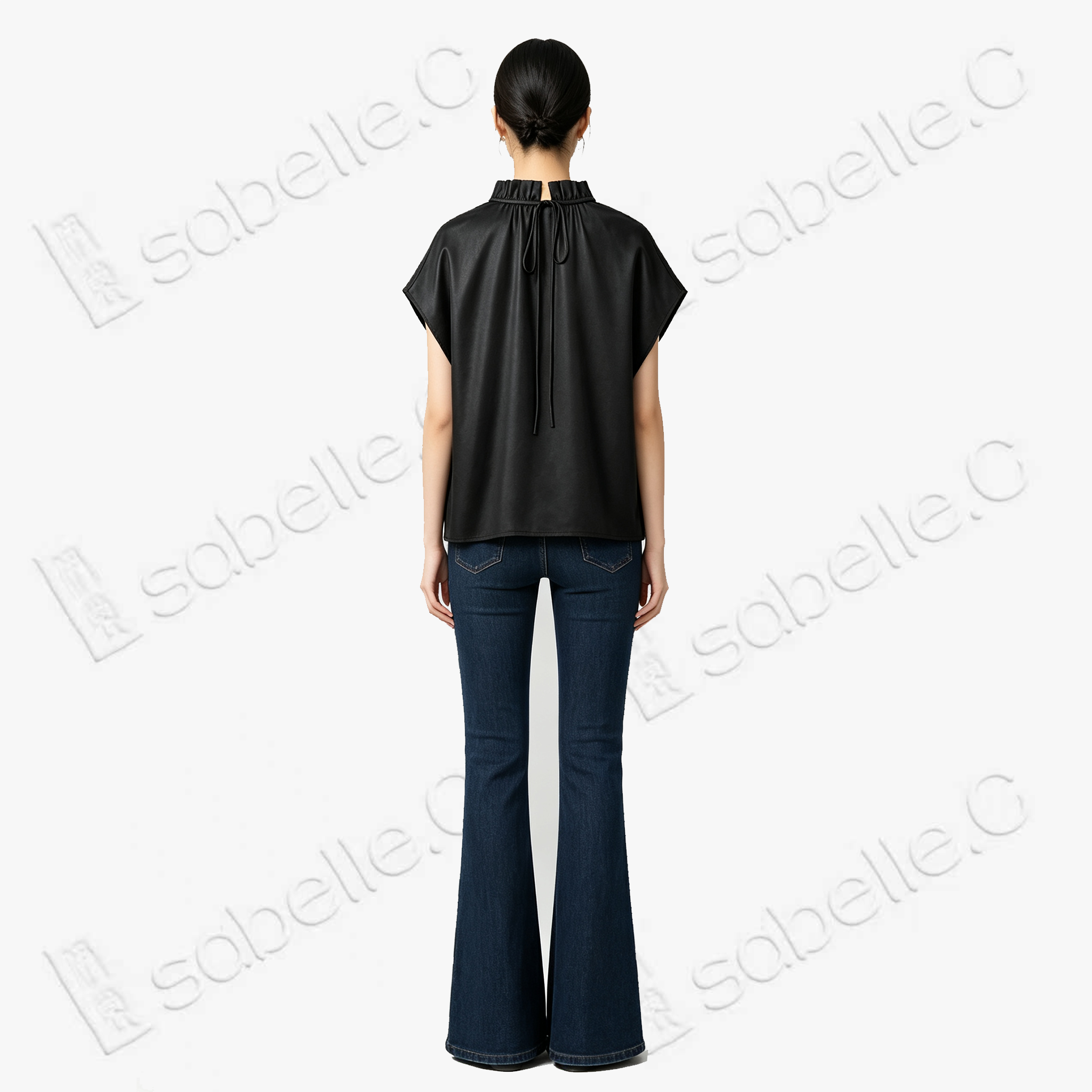 Gambiered Canton Silk Blouse - 香雲紗上衣