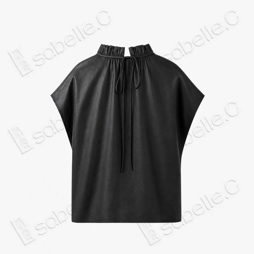 Gambiered Canton Silk Blouse - 香雲紗上衣