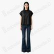 Gambiered Canton Silk Blouse - 香雲紗上衣