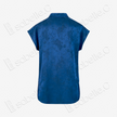 Gambiered Canton Silk Top - 「霧藍暗花」香雲紗立領上衣