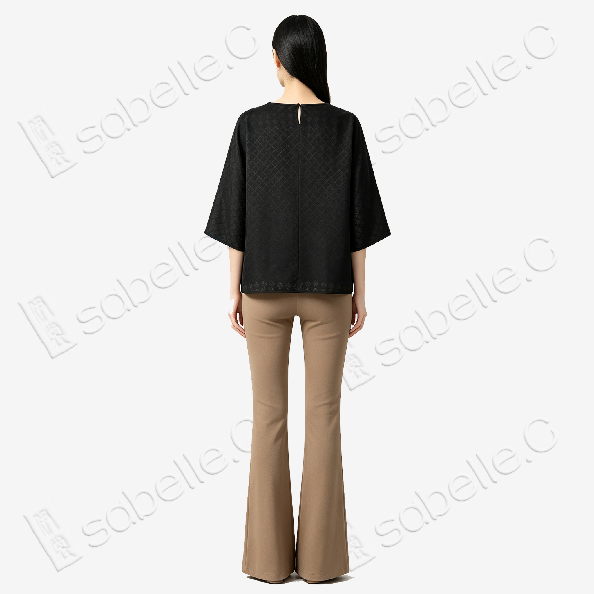 Gambiered Canton Silk Blouse - 香雲紗上衣