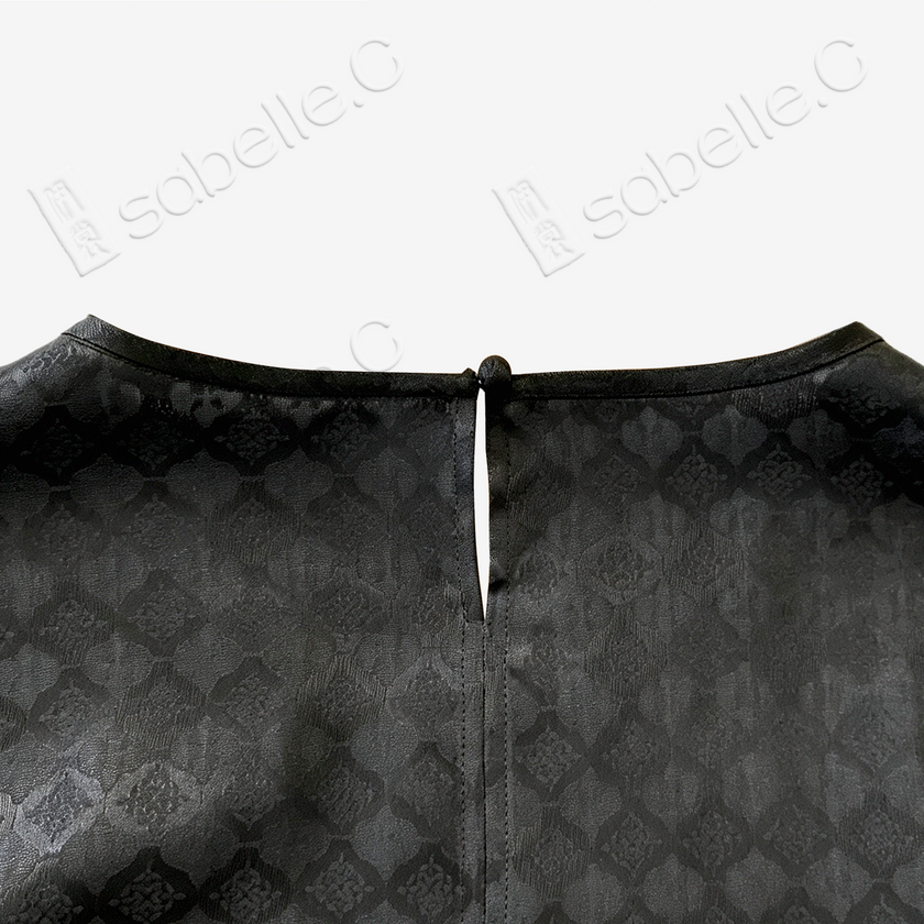 Gambiered Canton Silk Blouse - 香雲紗上衣