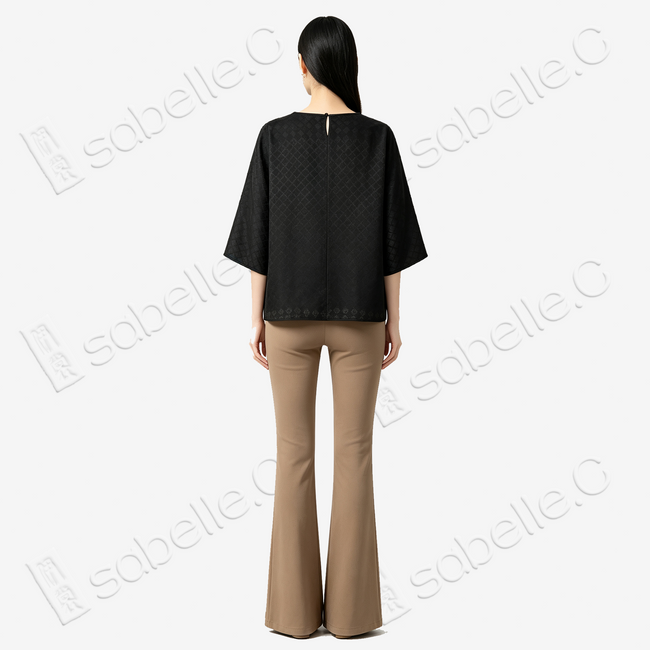 Gambiered Canton Silk Blouse - 香雲紗上衣