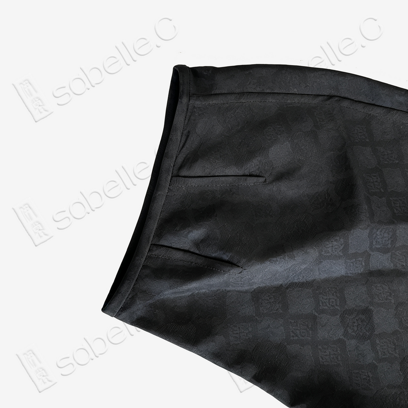 Gambiered Canton Silk Blouse - 香雲紗上衣
