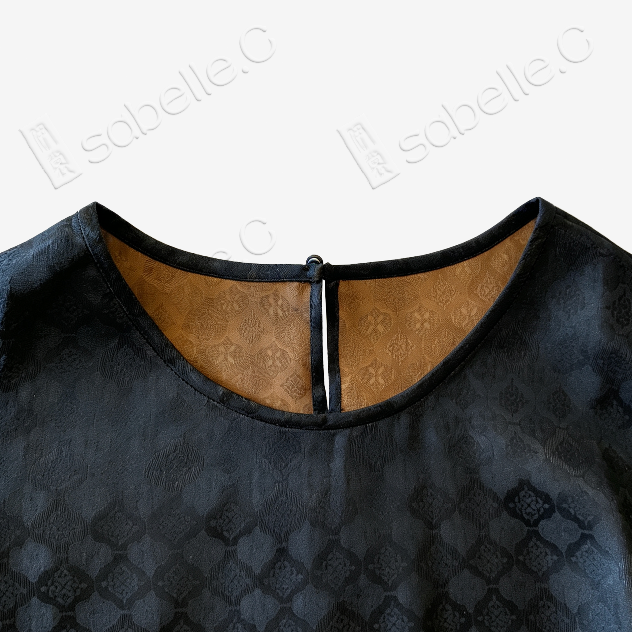 Gambiered Canton Silk Blouse - 香雲紗上衣