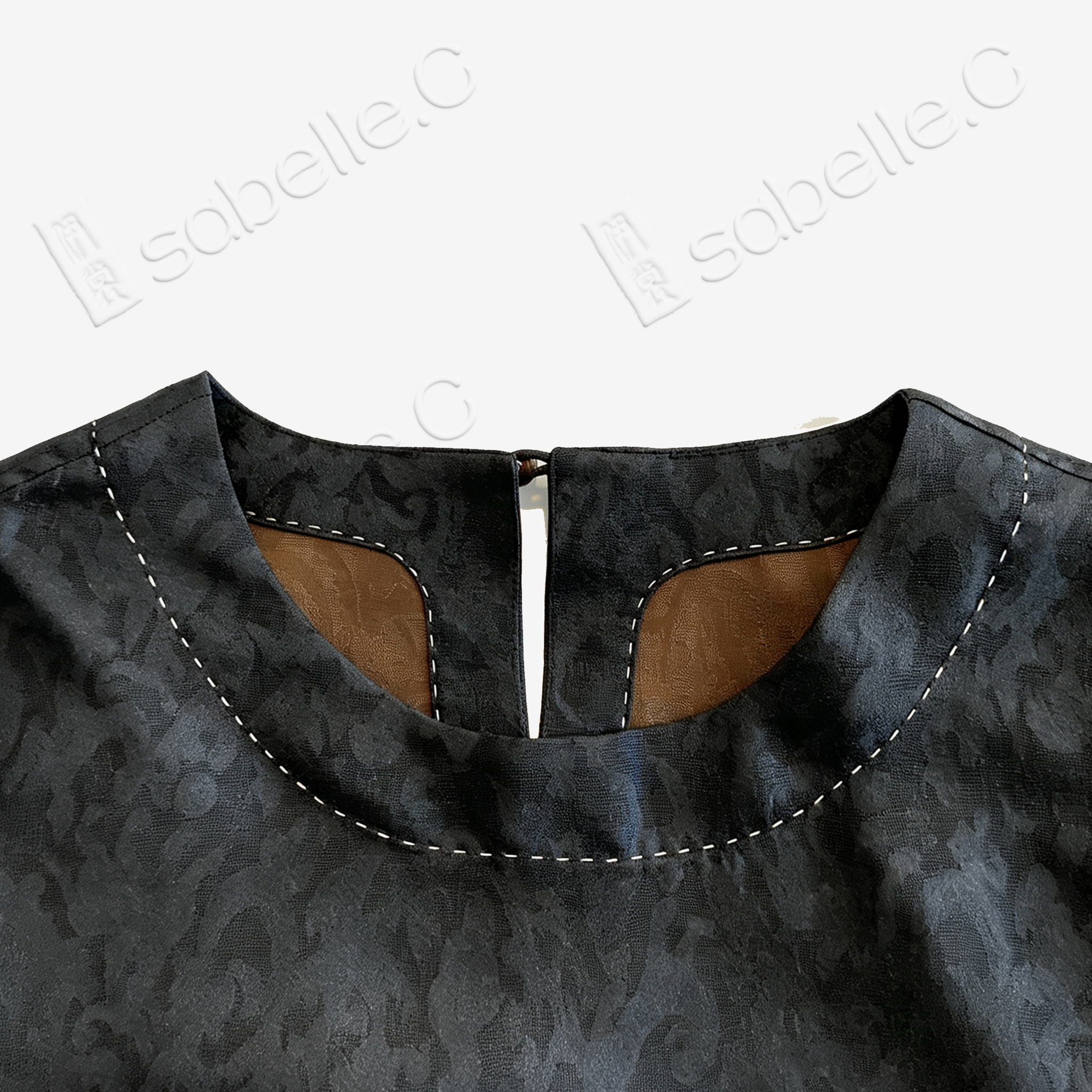 Gambiered Canton Silk Blouse - 香雲紗上衣