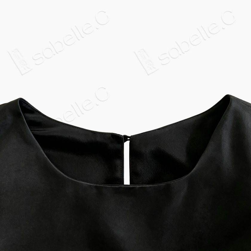Gambiered Canton Silk Blouse - 香雲紗上衣