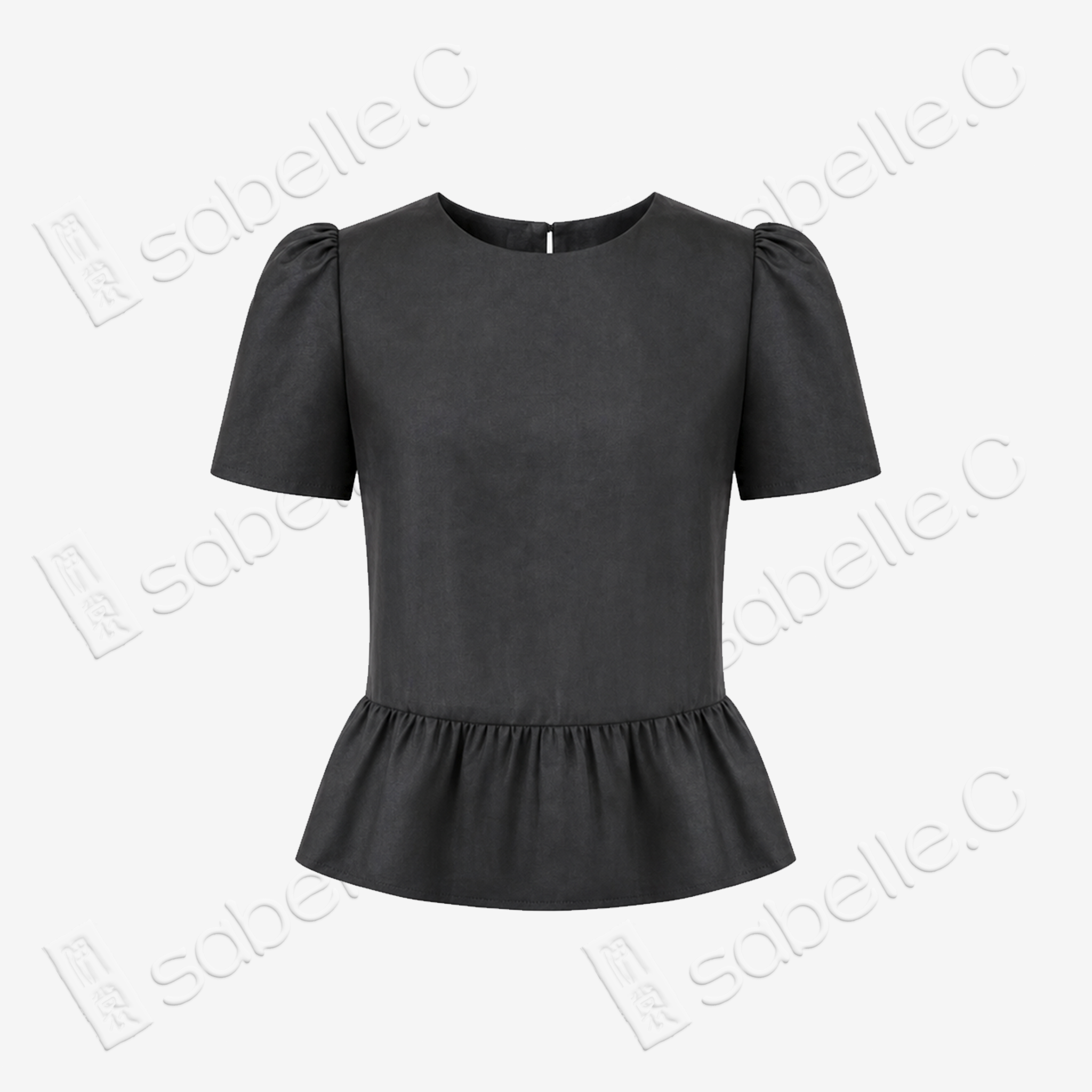 Gambiered Canton Silk Blouse - 香雲紗上衣