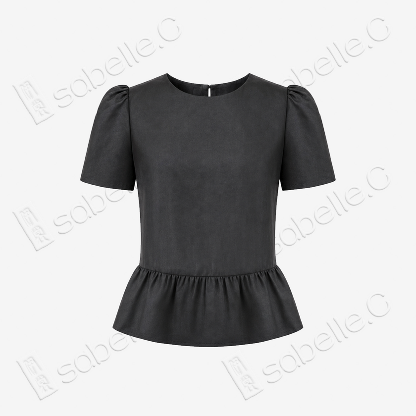 Gambiered Canton Silk Blouse - 香雲紗上衣