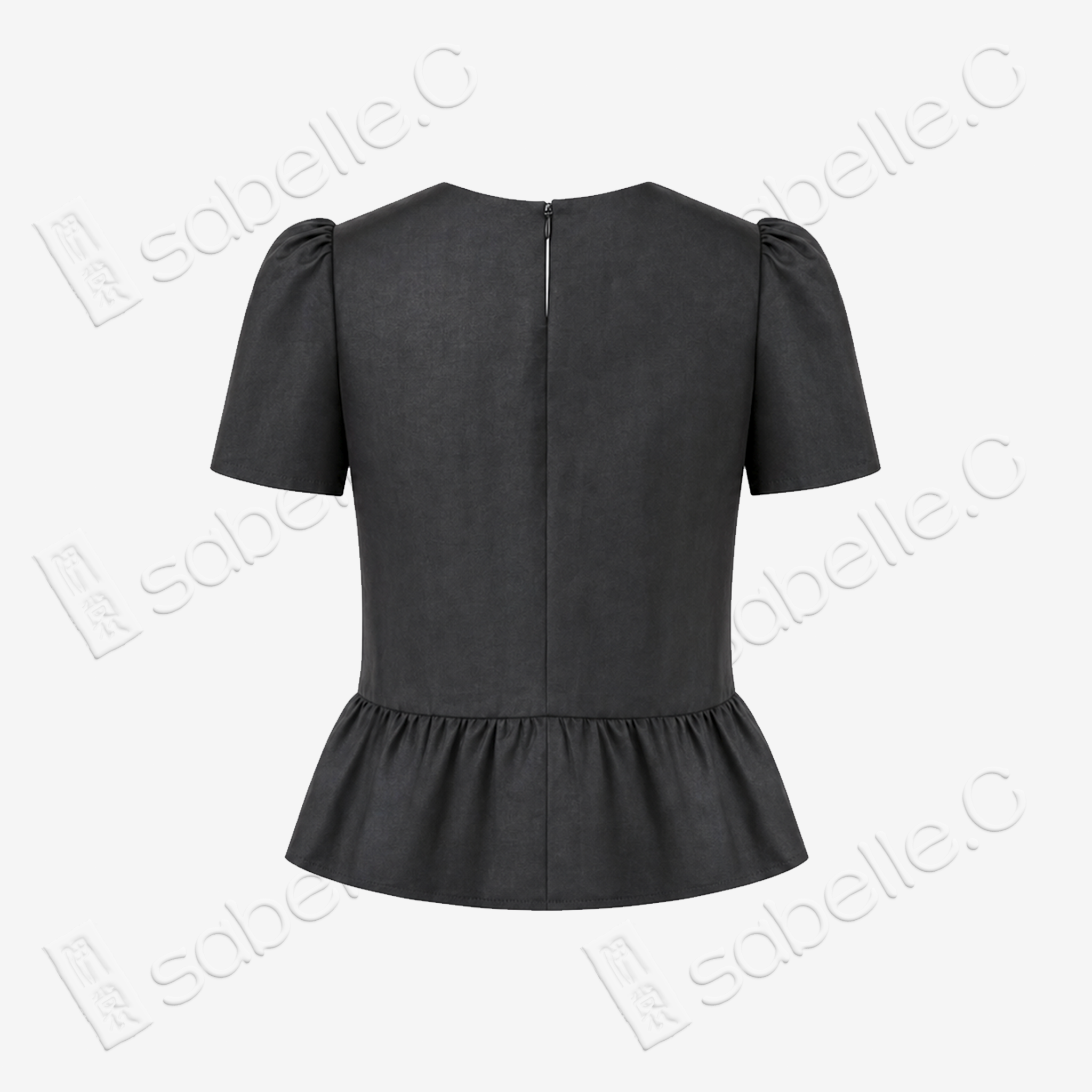 Gambiered Canton Silk Blouse - 香雲紗上衣