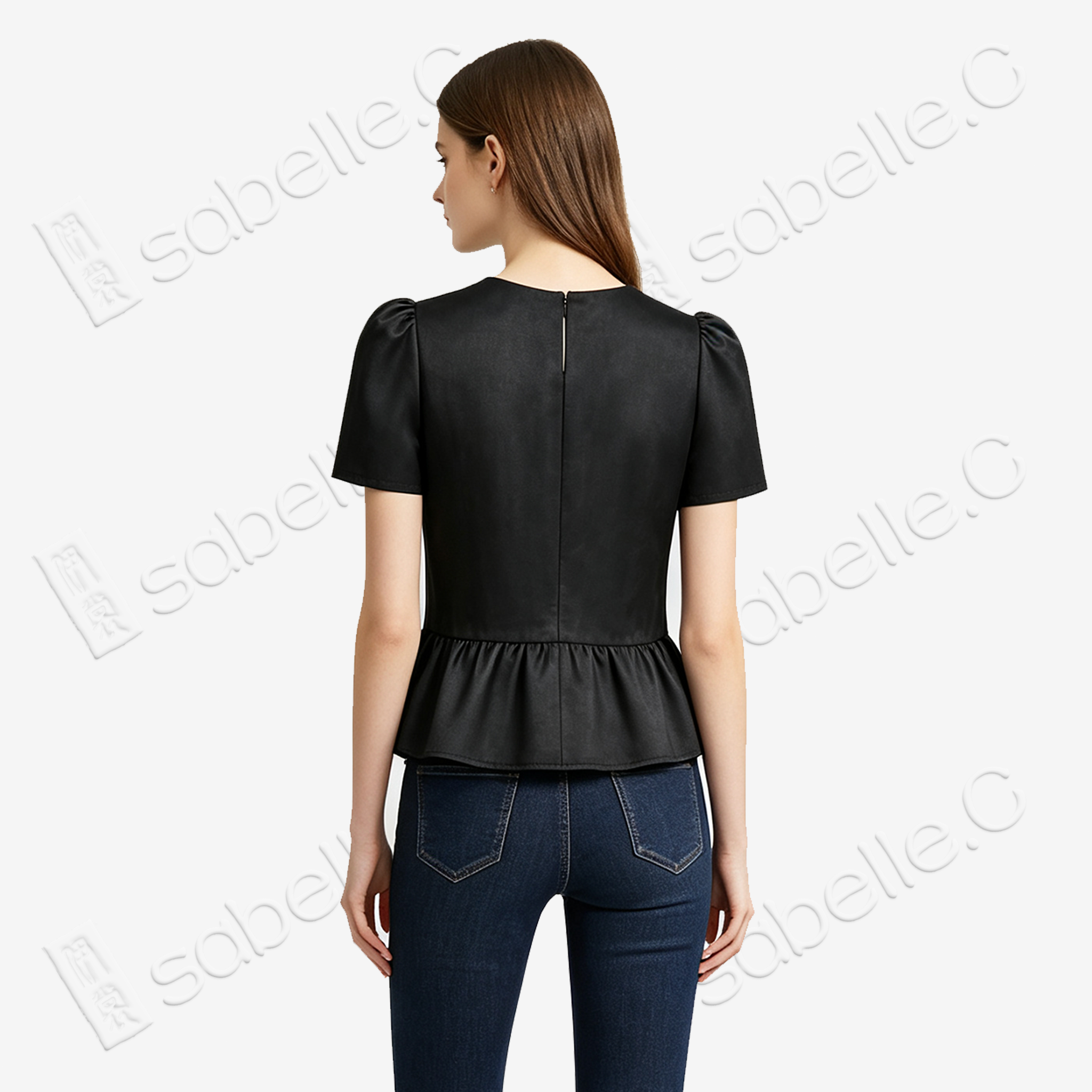 Gambiered Canton Silk Blouse - 香雲紗上衣