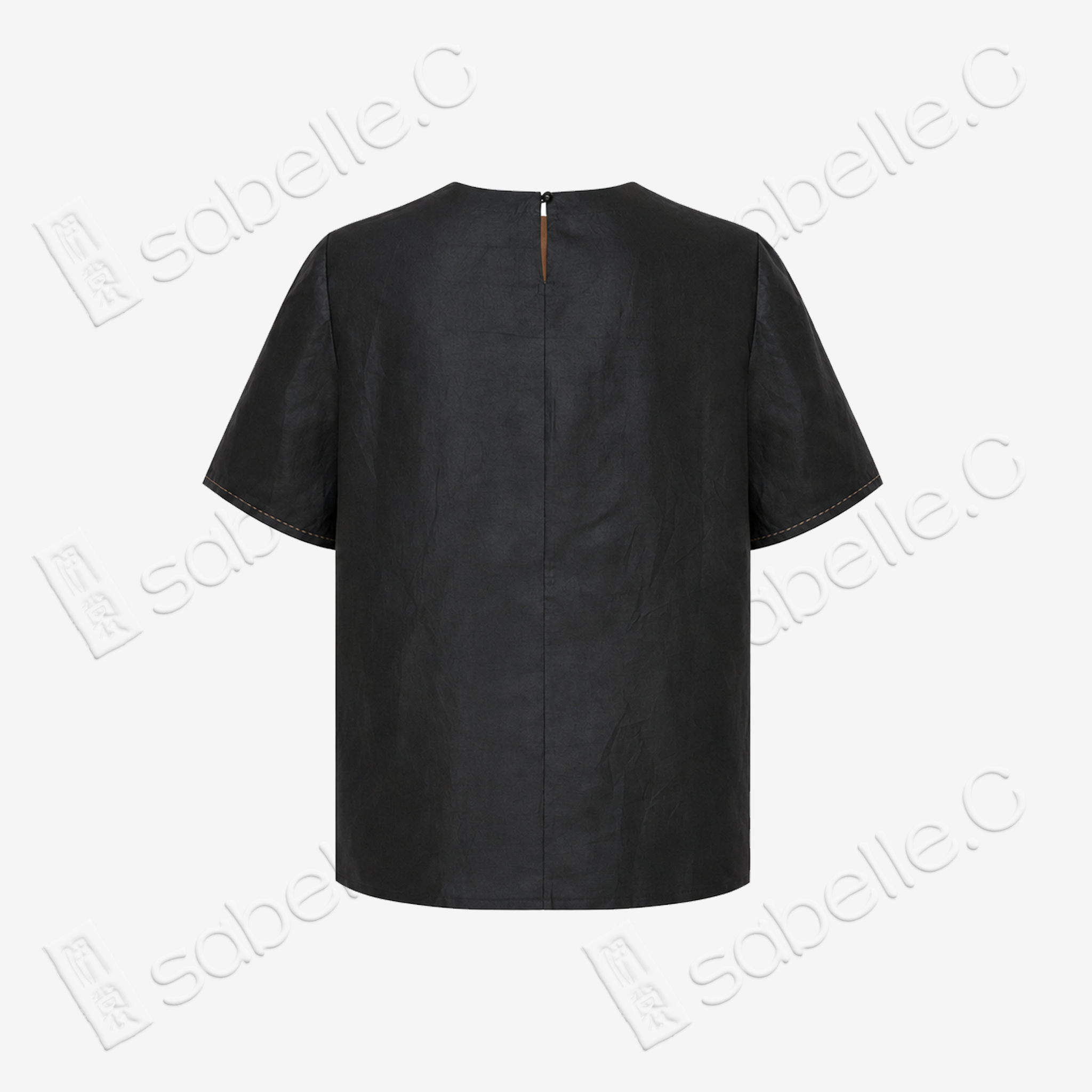 Gambiered Canton Silk Blouse - 香雲紗上衣