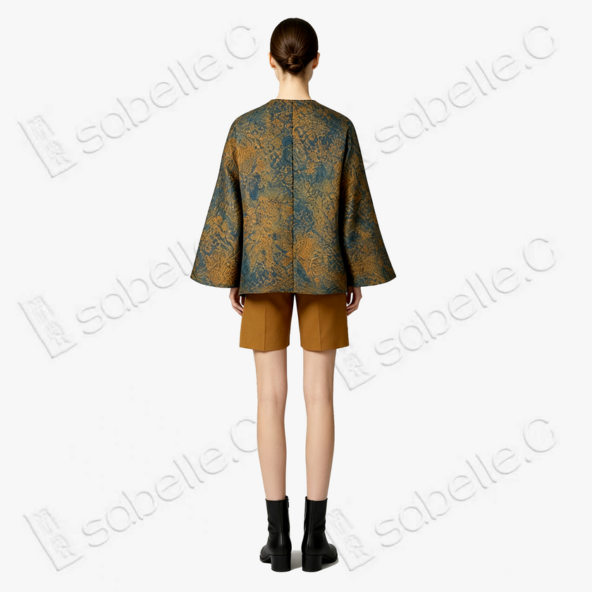 Gambiered Canton Silk Blouse - 「絳金遙歲」香雲紗上衣