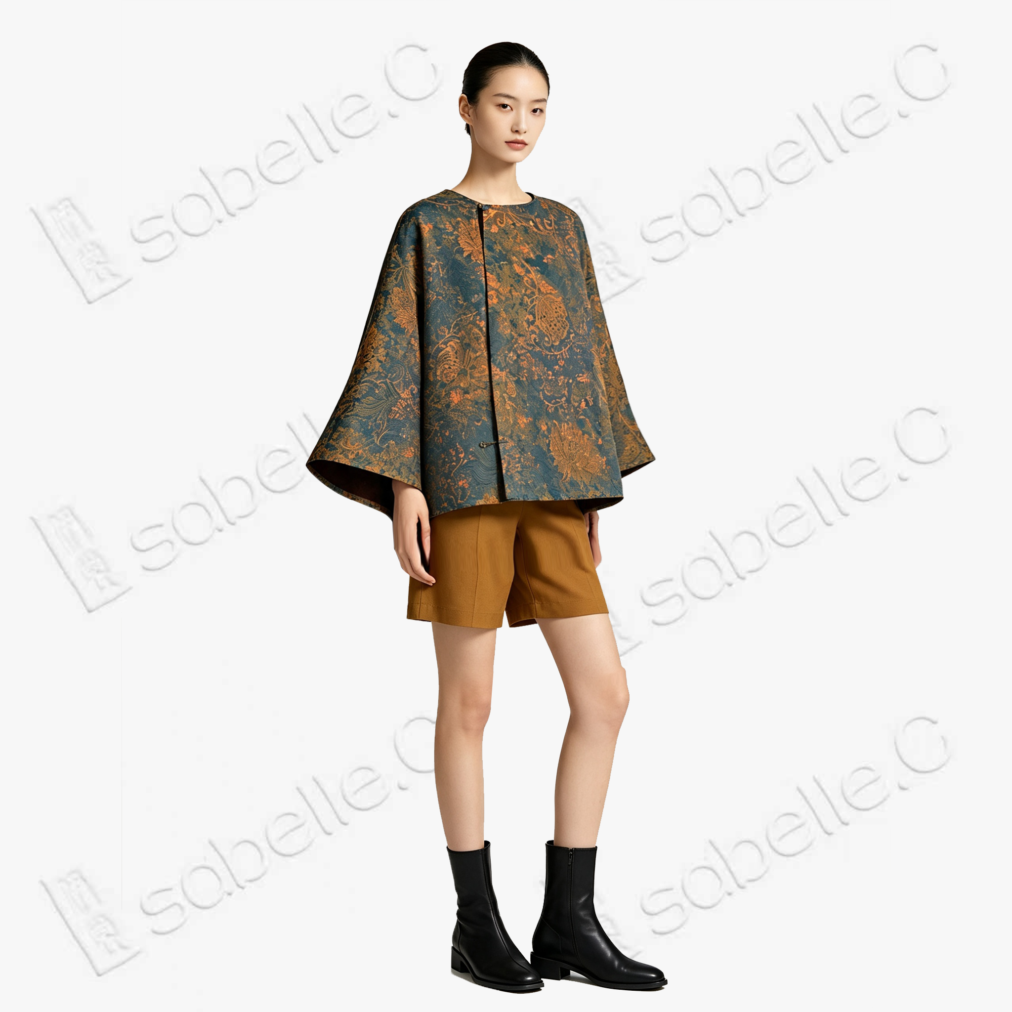 Gambiered Canton Silk Blouse - 「絳金遙歲」香雲紗上衣