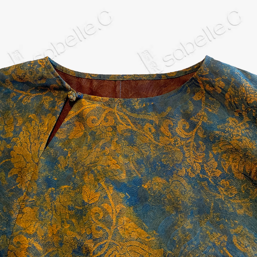 Gambiered Canton Silk Blouse - 「絳金遙歲」香雲紗上衣