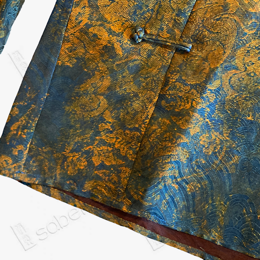 Gambiered Canton Silk Blouse - 「絳金遙歲」香雲紗上衣