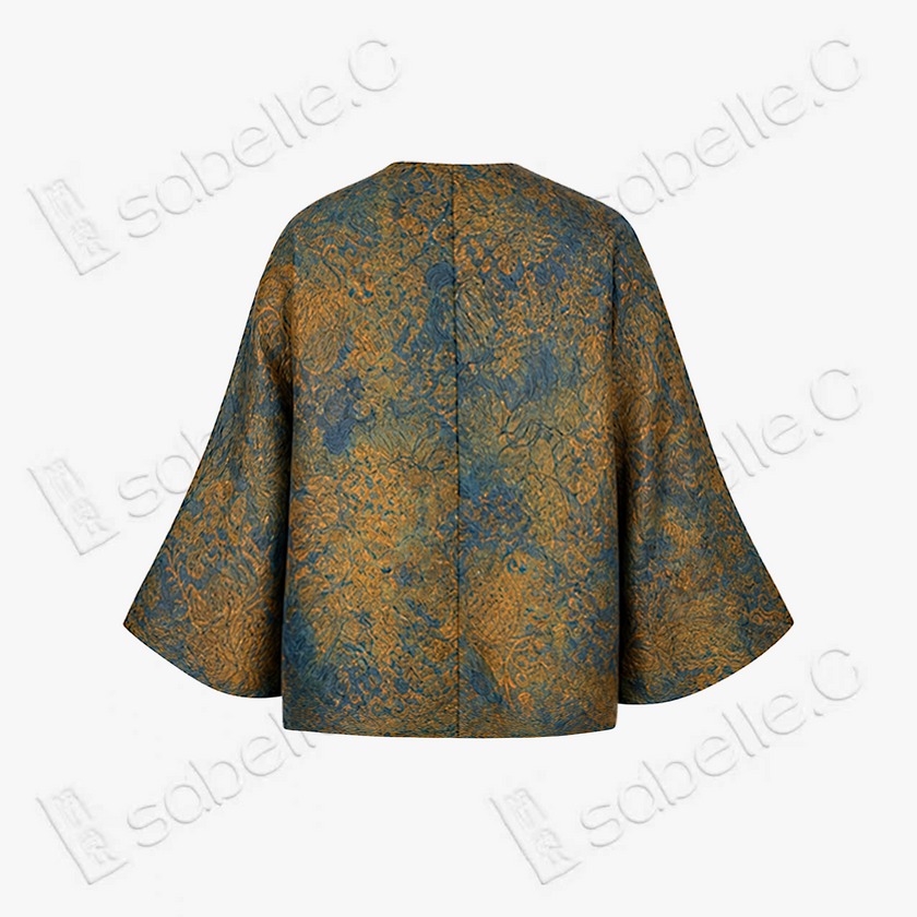 Gambiered Canton Silk Blouse - 「絳金遙歲」香雲紗上衣