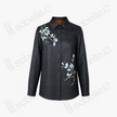Hand‑Painted Gambiered Canton Silk Shirt - 「素墨玉蘭」手繪香雲紗襯衫