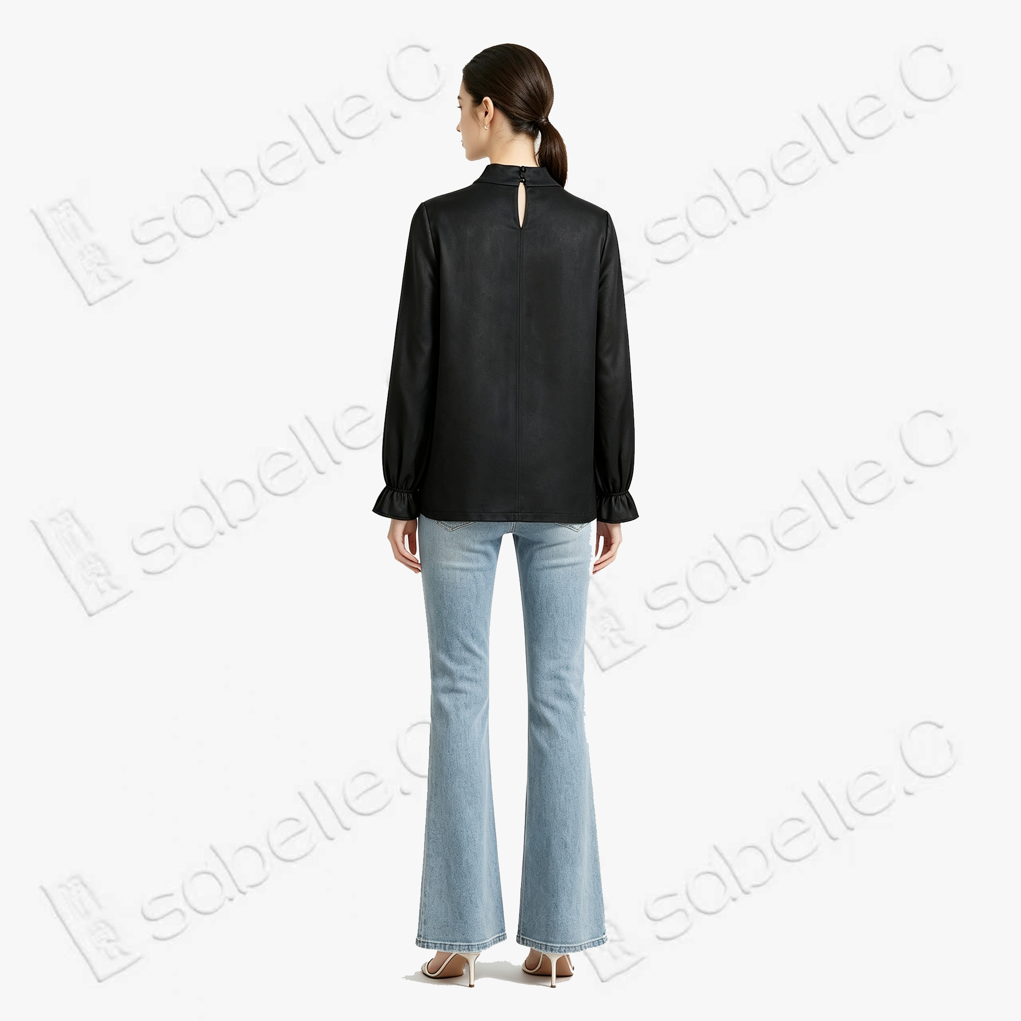 Gambiered Canton Silk Blouse - 香雲紗上衣