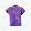 Vintage Silk‑Satin Stand‑Collar Blouse - 真絲老緞立領上衣