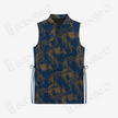 Gambiered Canton Silk Sleeveless Top - 「滄藍金繪」香雲紗無袖上衣