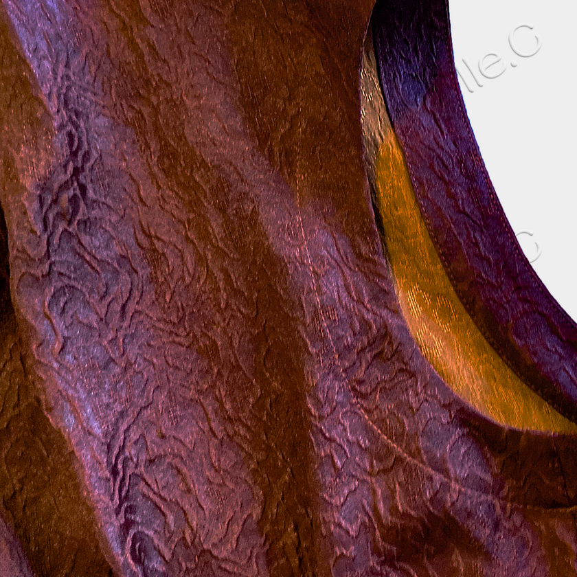 Gambiered Canton Silk Blouse - 紅雲紗上衣