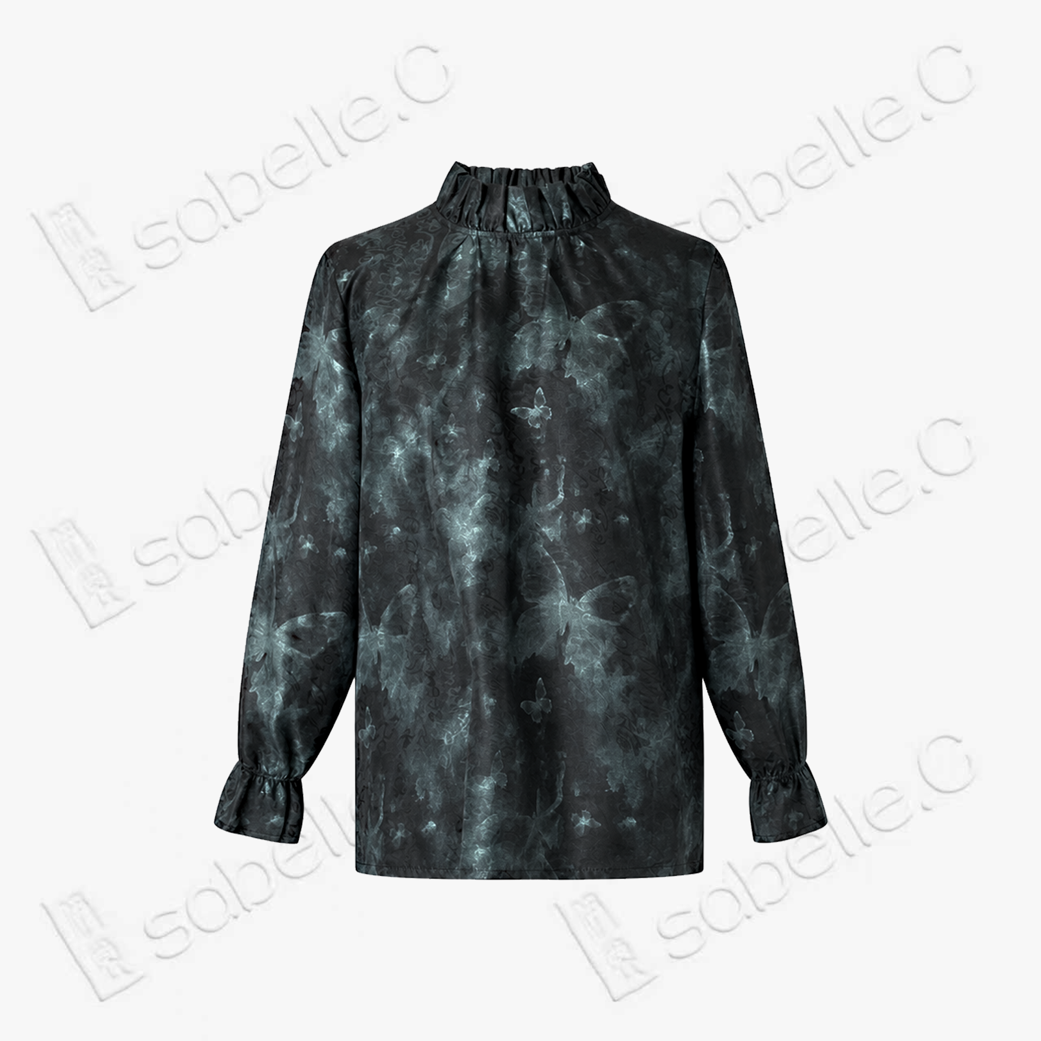 Gambiered Canton Silk Blouse - 「幽蝶煙澱」香雲紗襯衫