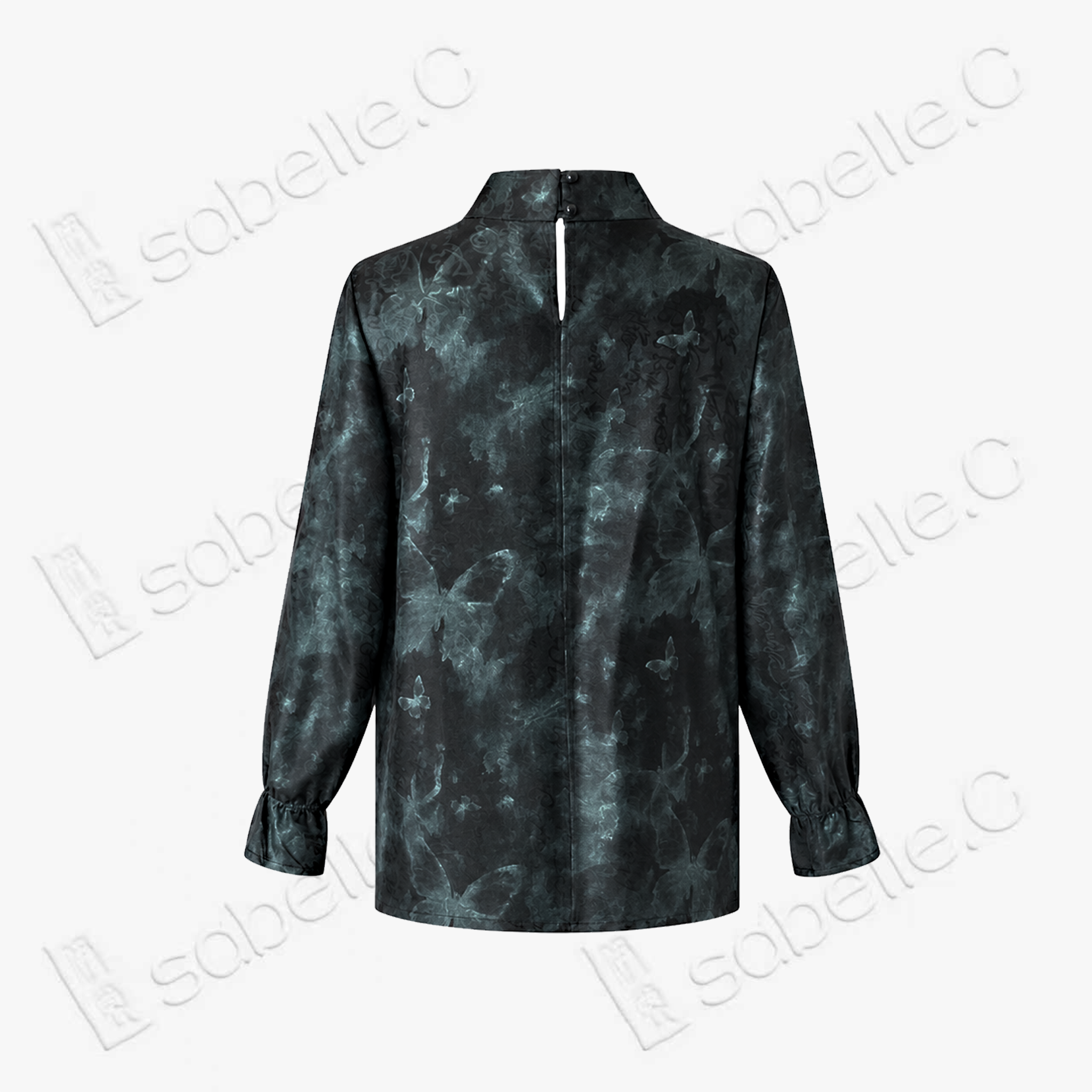 Gambiered Canton Silk Blouse - 「幽蝶煙澱」香雲紗襯衫