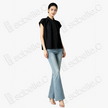 Gambiered Canton Silk Blouse - 香雲紗上衣