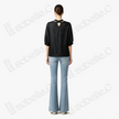 Gambiered Canton Silk Blouse - 「玄緞凝綰」香雲紗綁帶上衣