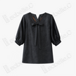 Gambiered Canton Silk Blouse - 「玄緞凝綰」香雲紗綁帶上衣