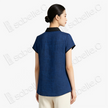 Tortoise Crack Pattern Gambiered Canton Silk Top - 龜裂紋香雲紗上衣