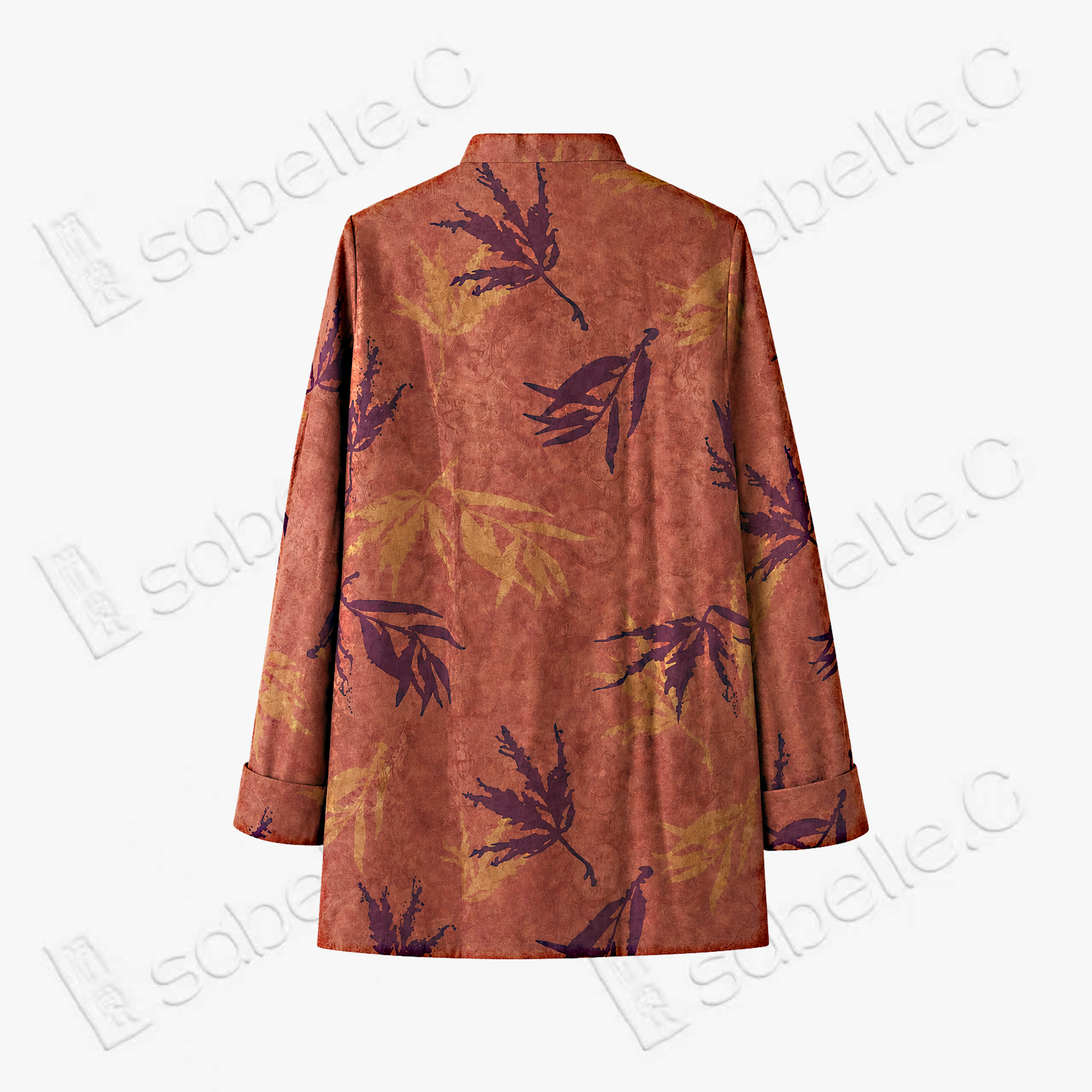 Gambiered Canton Silk Blouse - 「赤硯秋痕」香雲紗襯衫