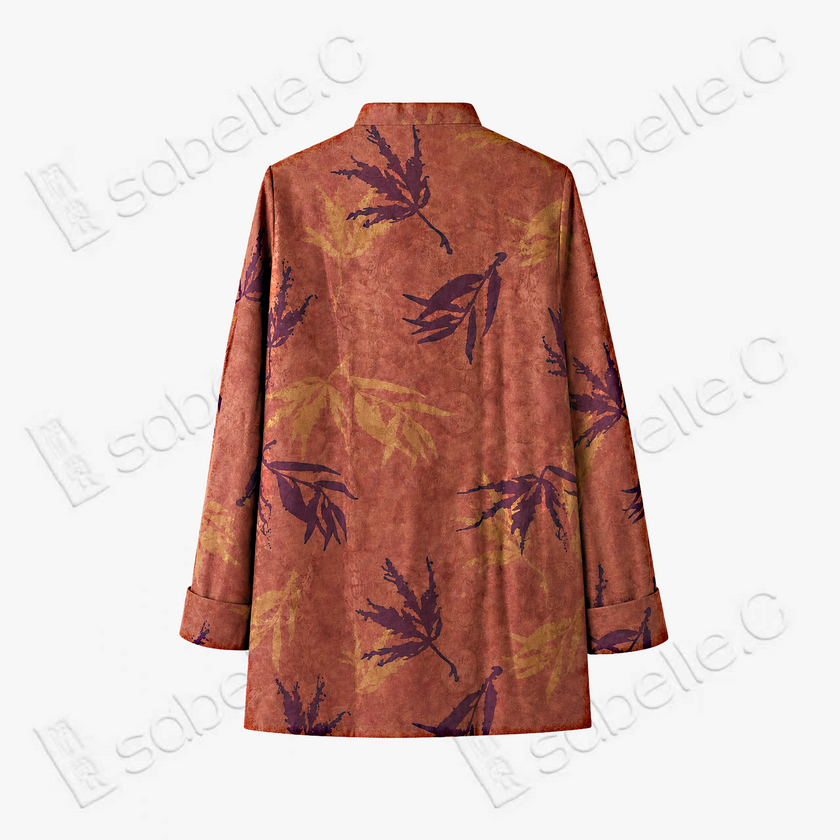 Gambiered Canton Silk Blouse - 「赤硯秋痕」香雲紗襯衫