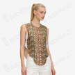 Umber Emerald Baoxiang Kesi Silk Waistcoat - 褐黛寶相緙絲馬甲