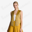 Gilded Floral Medallion Kesi Waistcoat - 「鎏金華團」緙絲馬甲