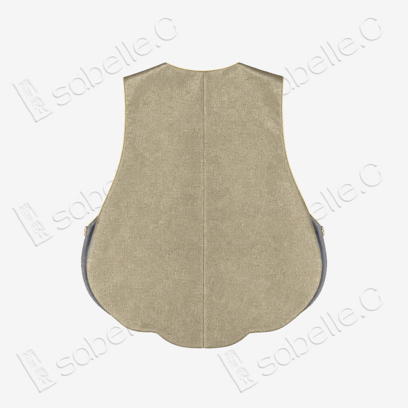 Frost Silver Gilded Floral Kesi Waistcoat - 「霜銀鎏花」緙絲馬甲