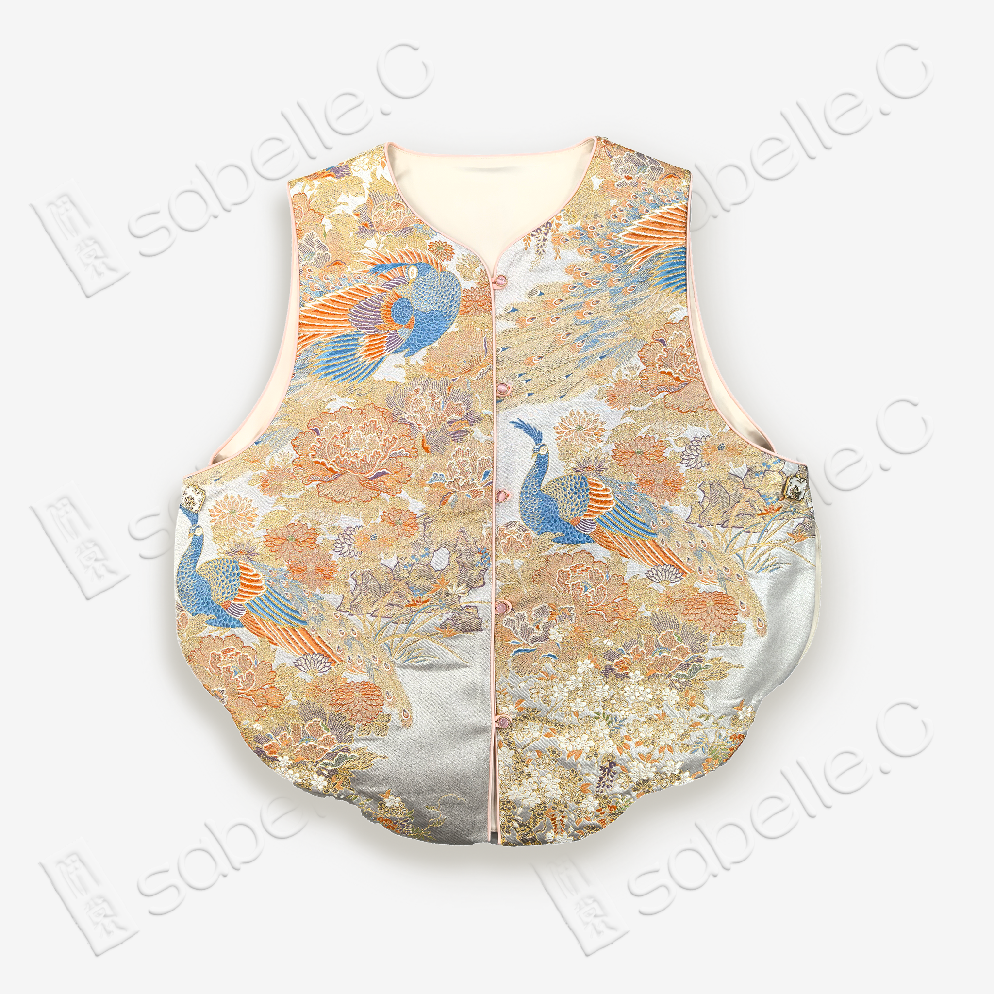 Chinese Tang Brocade Vest