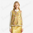 Gilded Flowing Floral Tang Brocade Waistcoat - 「鎏金流花」唐錦馬甲