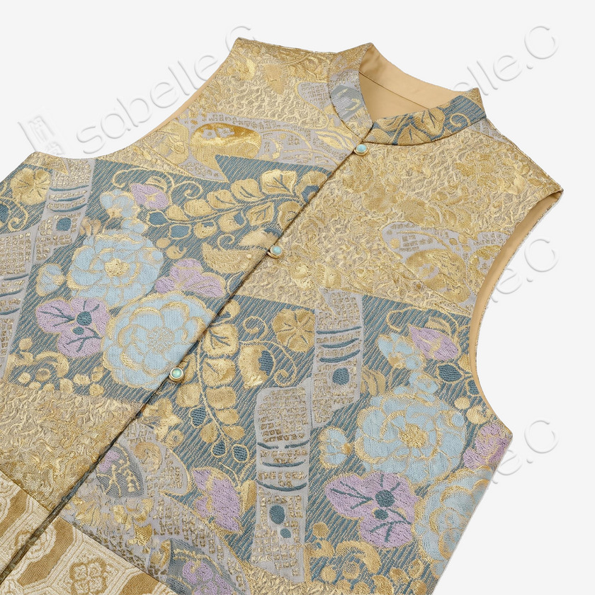 Tang Brocade Vest - 「琉金錦宴」唐錦馬甲