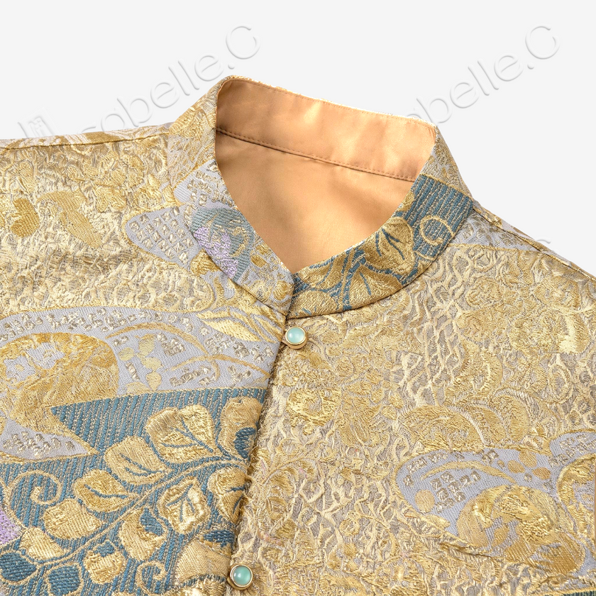 Tang Brocade Vest - 「琉金錦宴」唐錦馬甲