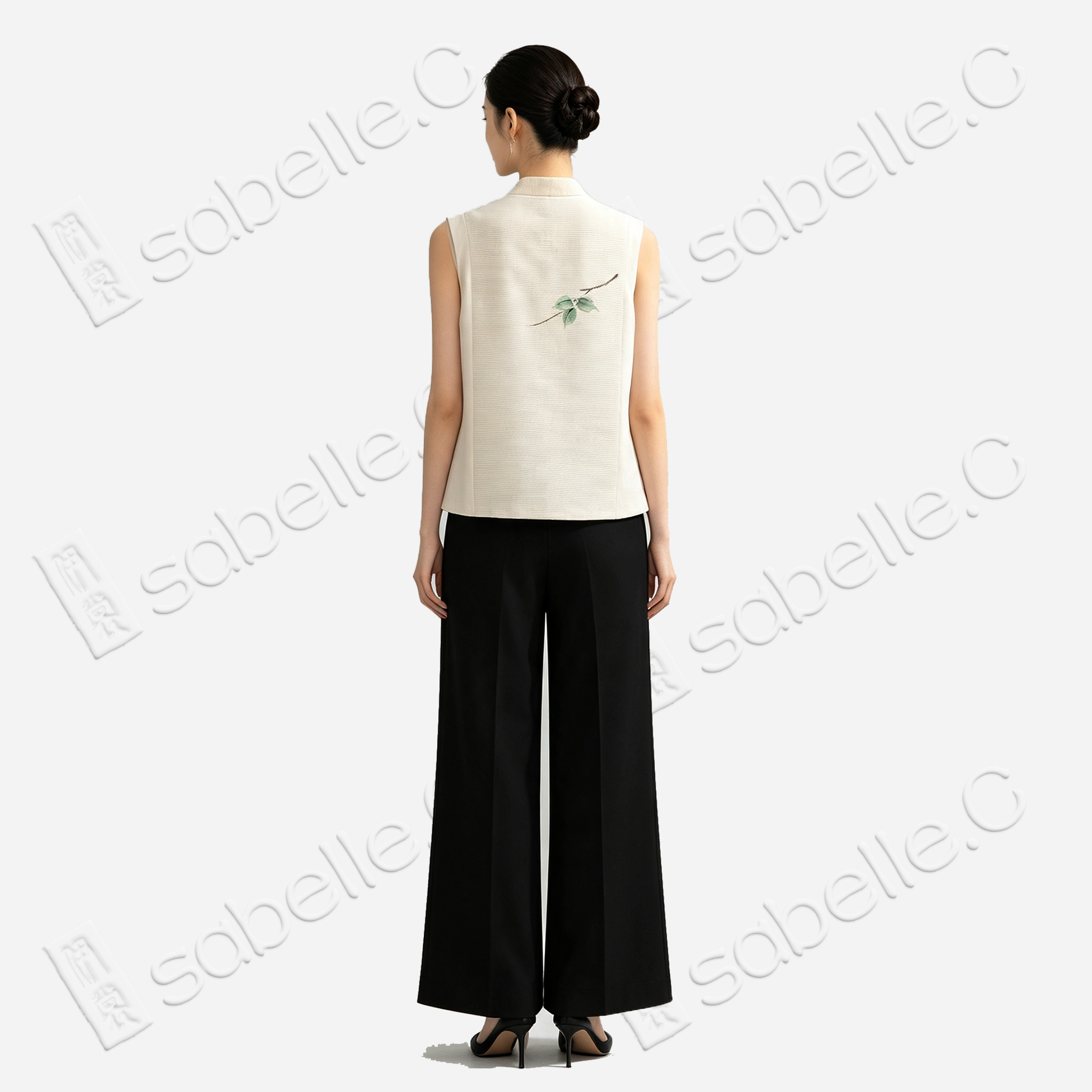 Nishijin‑Ori Vest - 「淺金瑤萼」西陣織馬甲