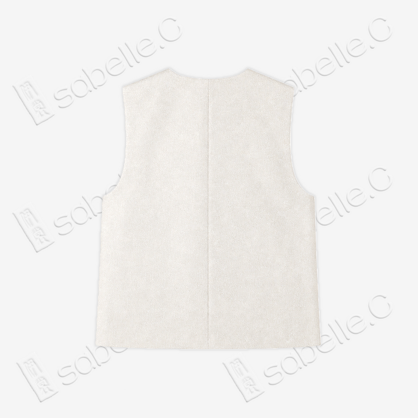 Silk Heavy‑Jacquard Waistcoat - 「汀蘭綺絮」真絲重提花馬甲